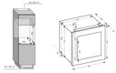 Built-in Column Wine Cellar Fridge 36 Bottles - Double Temperature