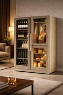 Cantina Frigo Wood M Vino + Salumi e Formaggi - 3 Temperature
