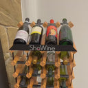 Portabottiglie Legno-Acciaio 58 bottiglie