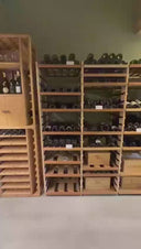 3C Sliding Wooden Shelf - 594 Bottles - 27 Shelves