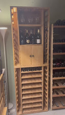 Houten Module 9 Schuifplanken + Draaideuren - 85 Flessen