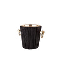 Vintage Black champagne glass