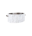 Vintage Oval White champagne glass