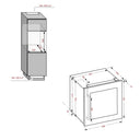 Cantinetta Frigo Incasso a Colonna 33 bottiglie Singola Temperatura - Sistema Sottovuoto