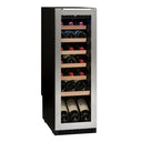 Wbudowana lodówka na wino na 24 butelki, jedna temperatura