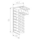 Hoekglas 50 glazen van Plexiglas