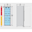 Cantina Frigo 180 bottiglie Doppia Temperatura