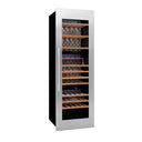 Cantina Frigo Acciaio Incasso Colonna 97 bott. Tripla Temperatura