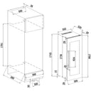 Cantina Frigo Acciaio Incasso Colonna 97 bott. Tripla Temperatura