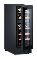 Wbudowana lodówka piwniczna na 18 butelek Czarna Podwójna temperatura