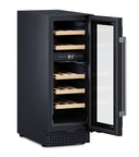 Wbudowana lodówka piwniczna na 18 butelek Black Inox Dual Temp