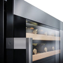 Wbudowana lodówka piwniczna na 18 butelek Black Inox Dual Temp