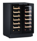 Built-in refrigerator Cantina 42 bottles Black Double Temperature - Double Door