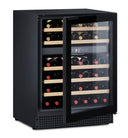 Built-in Fridge Cantina 46 bottles Black Double Temperature