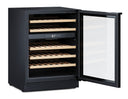 Built-in Fridge Cantina 46 bottles Black Double Temperature