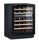 Built-in Fridge Cantina 46 bottles Black Double Temperature