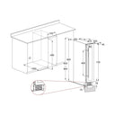 Built-in refrigerator 9 bottles Black Single Temperature