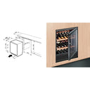 Built-in refrigerator 42 bottles Single Temperature