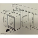45 bottles double temperature built-in wine cellar