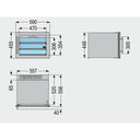 Wbudowana lodówka na wino na 18 butelek z pojedynczą kolumną temperaturową