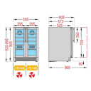 Réfrigérateur encastrable Cellier 38 bouteilles Double Température