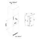 Built-in Fridge Wine Cellar Column N 52 bott. Double Temperature