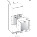 Cantinetta Frigo Incasso a Colonna 33 bottiglie Singola Temperatura - Sistema Sottovuoto
