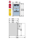 Lodówka na wino o podwójnej temperaturze na 38 butelek