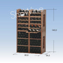 Cavicase 3 Ripiani per Casse Portabottiglie in Legno