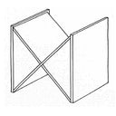 Contenitore "X" a 4 spazi 40 cm