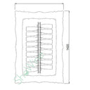 Cornice Black Elemento in Plexiglass