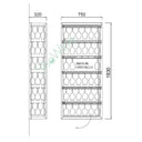 Cristall - Armoire 100 verres en Plexiglas/Métal