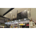 Cubik 100 Hoek - Hangende Metalen Wijn- en Flessenrek