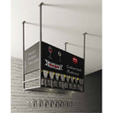 Cubik 100 - Portacalici e Bottiglie a soffitto Luminoso in Metallo