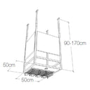 Cubik 50 - Portacalici e Bottiglie a soffitto Luminoso in Metallo