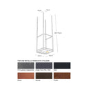 Cubik 50 - Portacalici e Bottiglie a soffitto Luminoso in Metallo