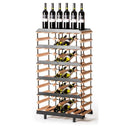 Portabottiglie Legno-Acciaio 30 bottiglie Inclinate