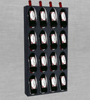 F16 Portabottiglie in Metallo - Finitura Acidata