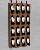 F16 Portabottiglie in Metallo - Finitura Acidata