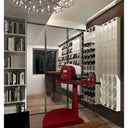 F18 Portabottiglie in Metallo - Finitura Acidata