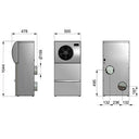 IN50 - Monoblock-Klimaanlage integriert in Kanalboden - Kühlung + Heizung bis zu 50 m3