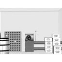 IN50 - Monoblock-Klimaanlage integriert in Kanalboden - Kühlung + Heizung bis zu 50 m3