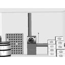 IN50 - Monoblock-Klimaanlage integriert in Kanalboden - Kühlung + Heizung bis zu 50 m3