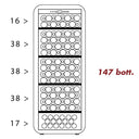 Lodówka piwniczna Wifi na 147 butelek Jedna temperatura