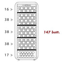 Wifi Glass Cellar Fridge 147 bottles Single temperature