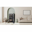 Wi-Fi Szklana lodówka piwniczna na 143 butelki Podwójna temperatura