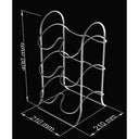 Metal 6 Portabottiglie in Acciaio