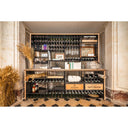 Mobile Cellar 5 Colonne Portabottiglie in Acciaio / Legno - 1080 bottiglie