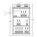 Porte- Portabottiglie mobile SWK 107