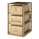 Houten module 3 uitschuifbare planken K563 - 3 dozen van 12 flessen